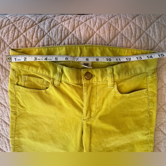 J.Crew Bright Yellow City Fit Corduroy Pants, Size 26S - Picture 3 of 7